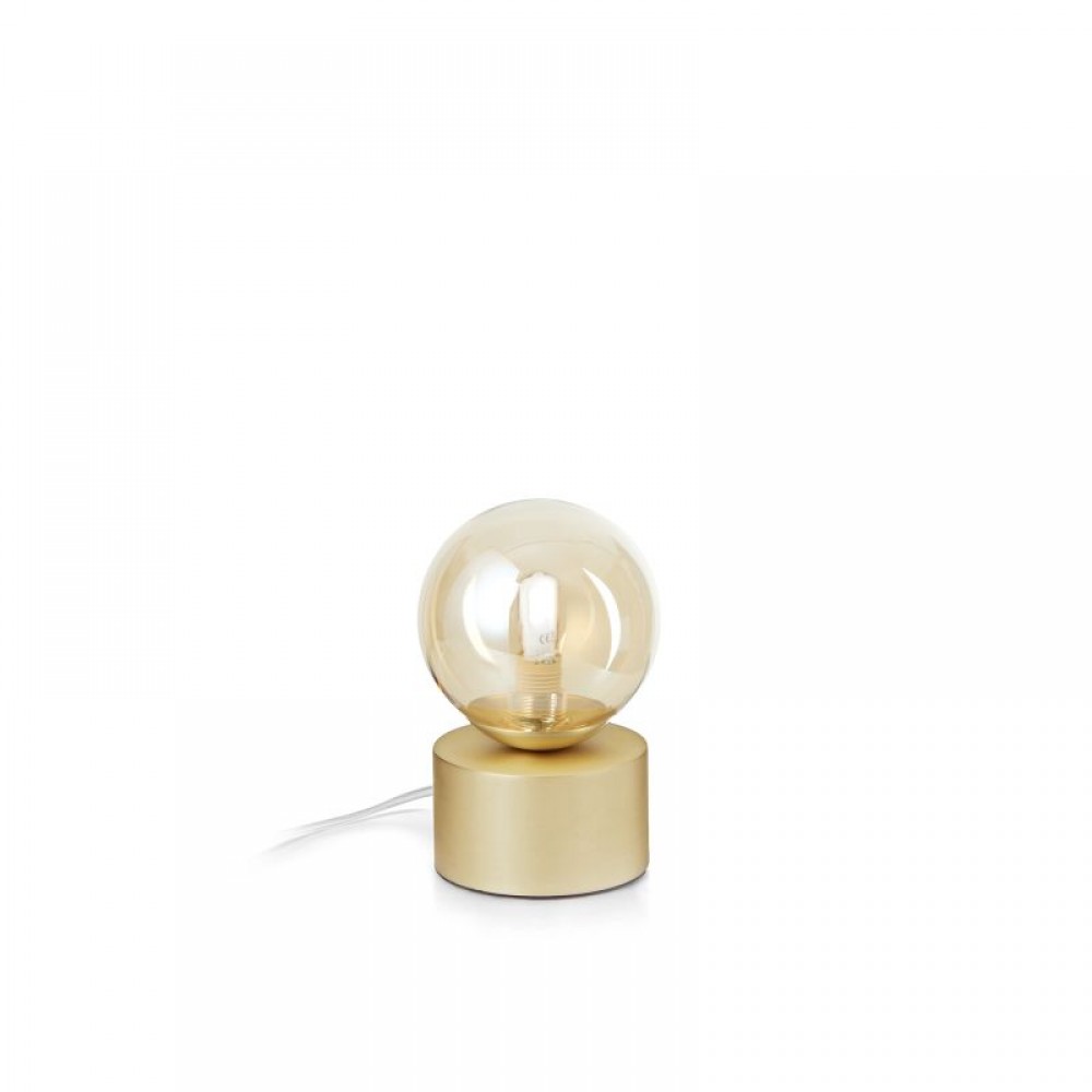 Ideal Lux 317823 Perlage Satin Brass Table Lamp