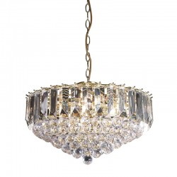 Fargo - Brass 6 Light Pendant with Acrylic Detailing Fargo - Brass 6 Light Pendant with Acrylic Detailing
