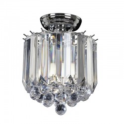 Fargo - Chrome 2 Light Ceiling Lamp with Acrylic Detailing Fargo - Chrome 2 Light Ceiling Lamp with Acrylic Detailing