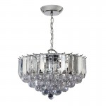 Fargo - Chrome 3 Light Pendant with Acrylic Detailing Fargo - Chrome 3 Light Pendant with Acrylic Detailing