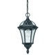 Endon-YG-3503 - Drayton - Black with Glass Lantern Hanging Pendant