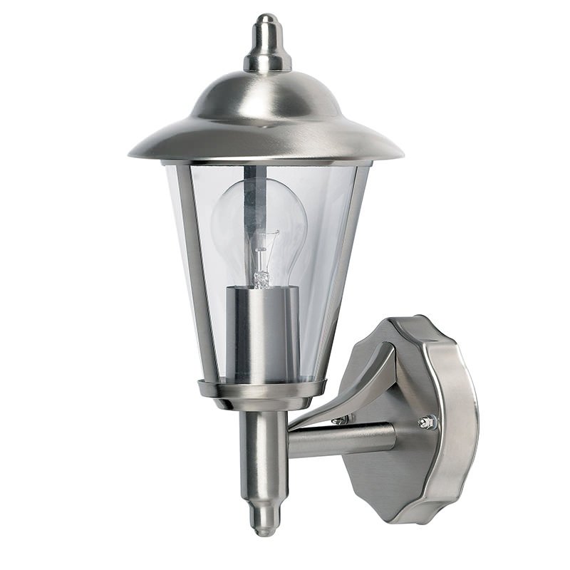 Endon-YG-862-SS - Klien - Stainless Steel Uplight Lantern Wall Lamp