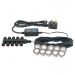 Ikon - Set of 10 Cool White Decking Lights  Ikon - Set of 10 Cool White Decking Lights