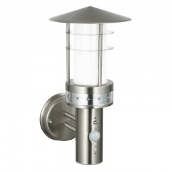 Pagoda - Brushed Stainless Steel Uplight Sensor Wall Lamp
