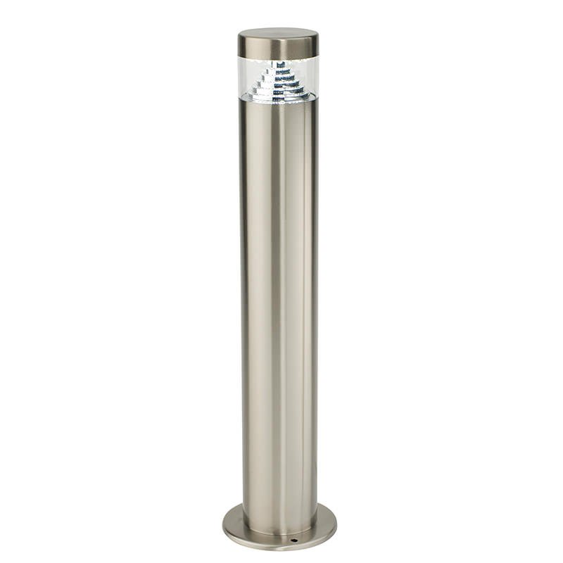 Saxby-13929 - Pyramid - LED Brushed Stainless Steel Bollard