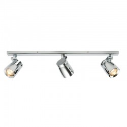 Knight - Bathroom Chrome 3 Light Bar Spotlights