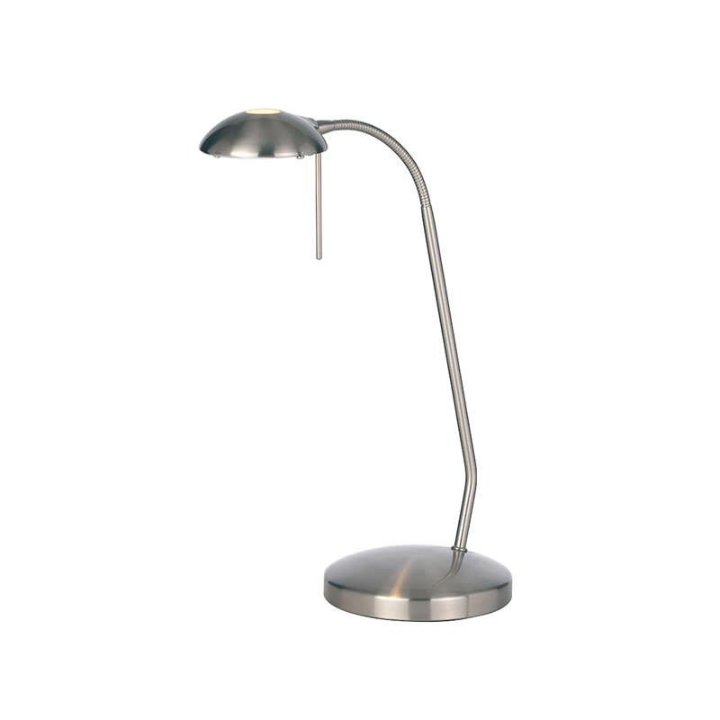 Endon-656-TL-SC - Hackney - Satin Chrome Touch Table Lamp