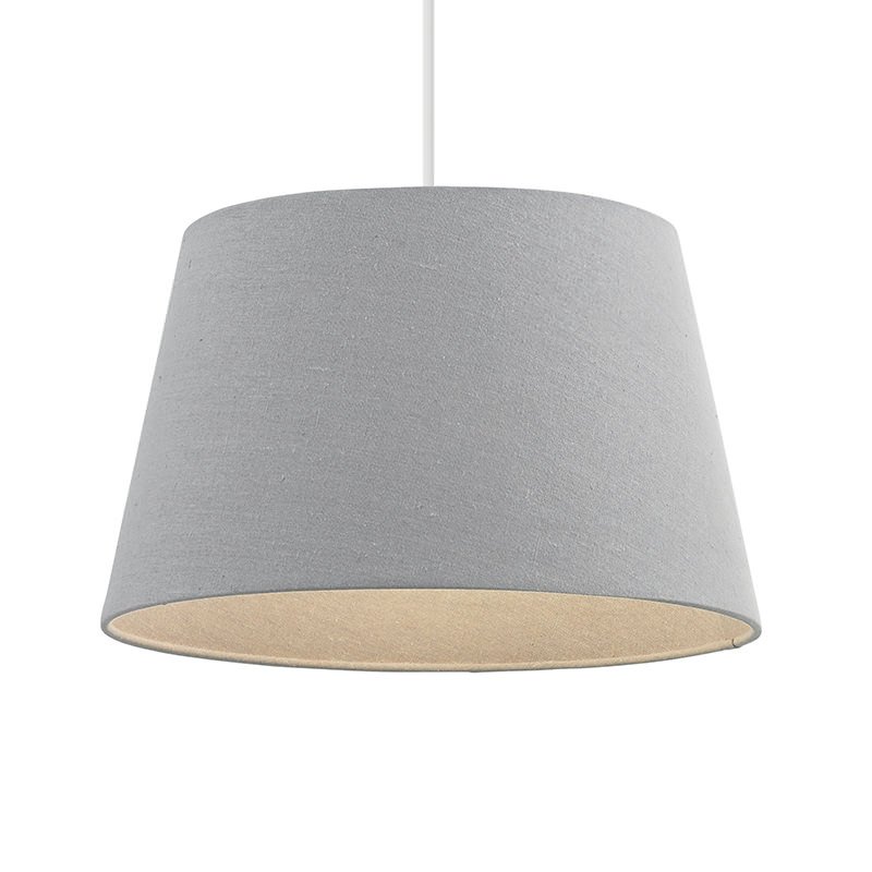 Accessories - Cici - 16 inch Grey Linen Shade for Pendant or Table Lamp Endon-CICI-16GRY - Cici - 16 inch Grey Linen Shade for Pendant or Table Lamp