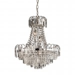 Amadis - Chrome 6 Light Chandelier with Crystal Glass Amadis - Chrome 6 Light Chandelier with Crystal Glass