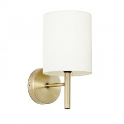 Brio - Antique Brass Wall Lamp with Cream Shade Brio - Antique Brass Wall Lamp with Cream Shade