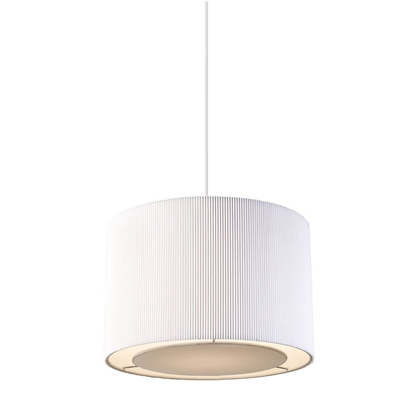 Accessories - Colette - Small White Pleated Shade for Hanging Pendant Endon-COLETTE-S-WH - Colette - Small White Pleated Shade for Hanging Pendant