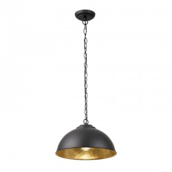 Colman - Matt Black & Gold Pendant