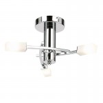 Havana - Chrome 3 Light Ceiling Lamp with Frosted Glass Havana - Chrome 3 Light Ceiling Lamp with Frosted Glass
