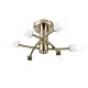 Endon-146-6AB - Havana - Frosted Glass with Antique Brass 6 Light Ceiling Lamp