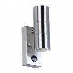 Canon - Stainless Steel Up&Down Wall Lamp with Sensor
