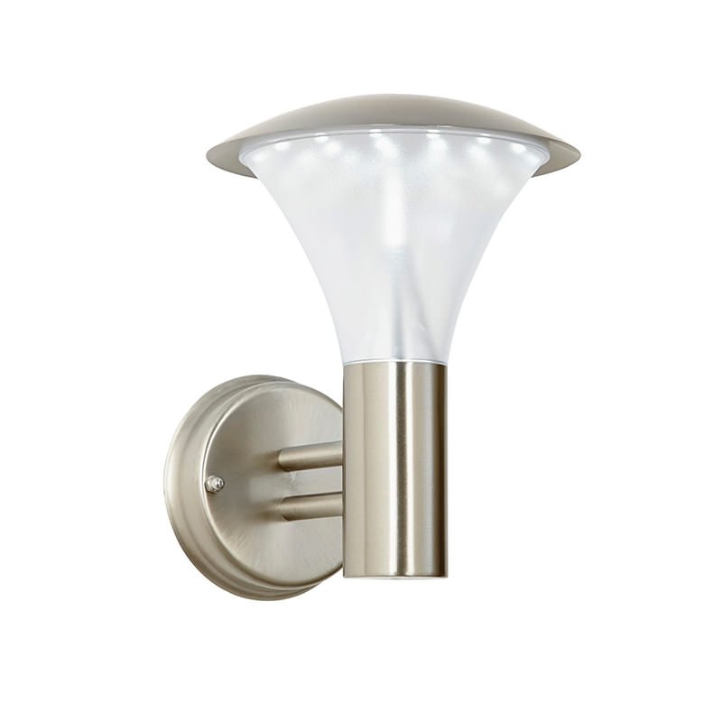 Outdoor - Francis - LED Brushed Stainless Steel & Frosted Wall Lamp Endon-EL-40068 - Francis - LED Brushed Stainless Steel & Frosted Wall Lamp