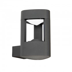 Tribeca - Textured Grey & Frosted Acrylic Wall Lamp