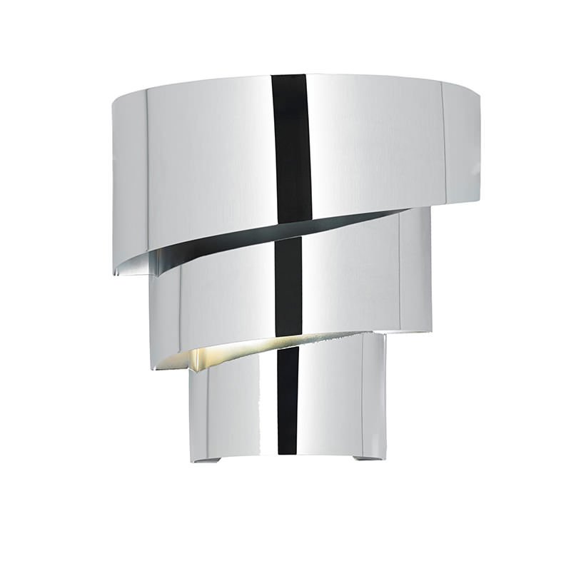 Wall Lights - Everett - Polished Chrome Metal Wall Lamp Endon-EVERETT-1WBCH - Everett - Polished Chrome Metal Wall Lamp