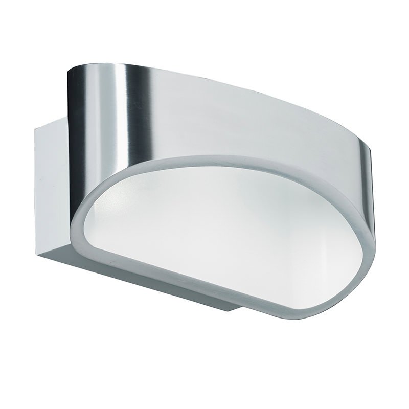Wall Lights - Johnson - LED Polished Silver & White Wall Lamp Endon-JOHNSON-CH - Johnson - LED Polished Silver & White Wall Lamp