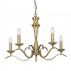 Kora - Antique Brass 5 Light Centre Fitting Kora - Antique Brass 5 Light Centre Fitting