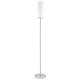 Eglo-89836 - Pinto - Clear & White Glass with Chrome Floor Lamp