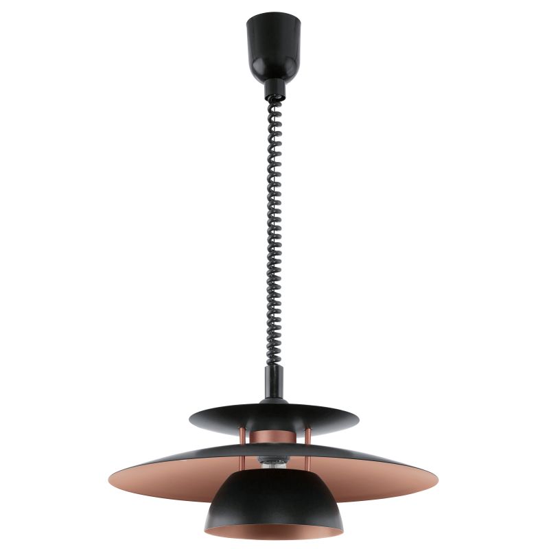 Eglo-31666 - Brenda - Black with Copper Single Hanging Pendant