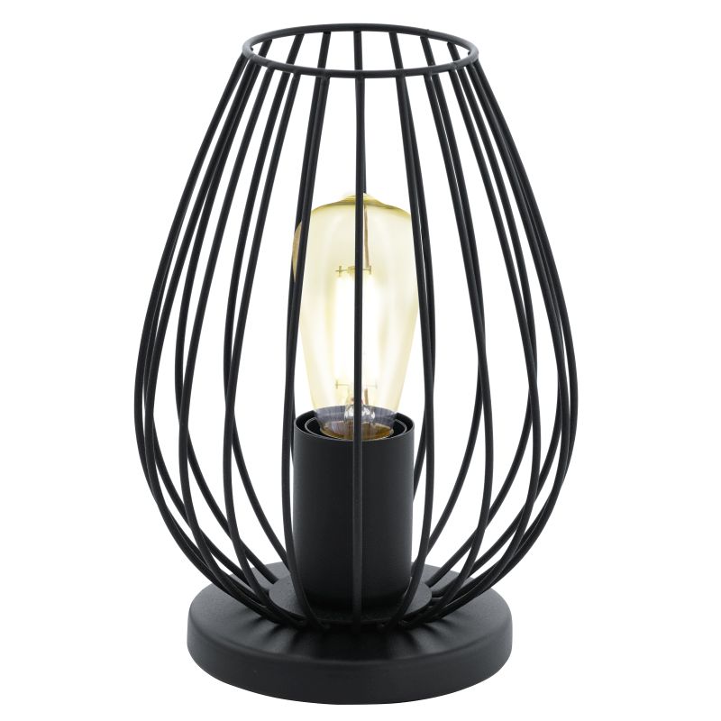 Eglo-49481 - Newtown - Vintage Black Cage Table Lamp