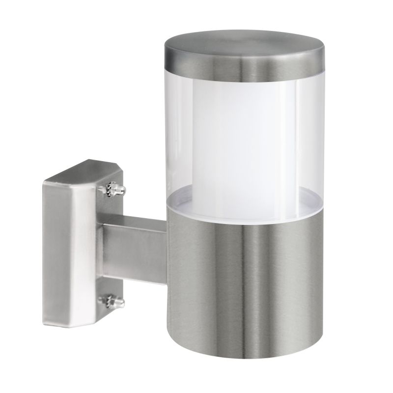 Outdoor - Basalgo 1 - LED Stainless Steel with Clear Wall Lamp Eglo-94277 - Basalgo 1 - LED Stainless Steel with Clear Wall Lamp
