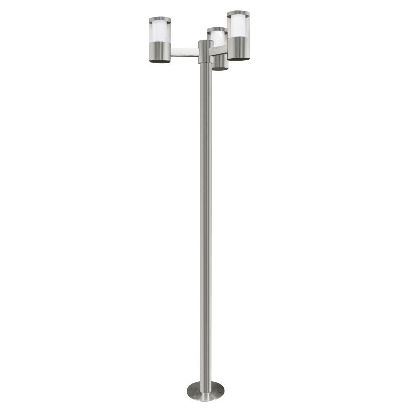 Outdoor - Basalgo 1 - LED Stainless Steel with Clear 3 Light Bollard Eglo-94281 - Basalgo 1 - LED Stainless Steel with Clear 3 Light Bollard
