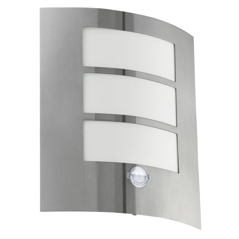 Eglo-88142 - City - Stainless Steel with White Sensor Wall Lamp