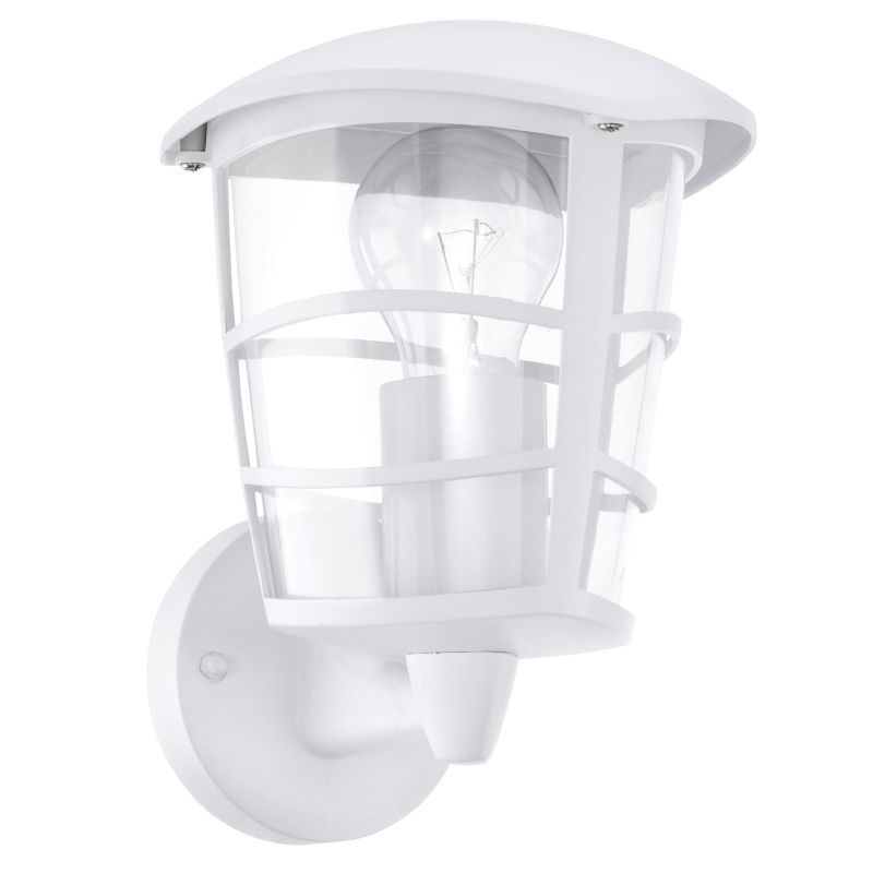 Outdoor - Aloria - White with Clear Acrylic Uplight Wall Lamp Eglo-93094 - Aloria - White with Clear Acrylic Uplight Wall Lamp