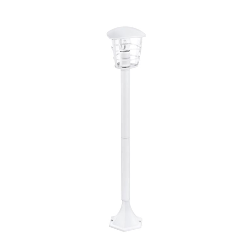 Outdoor - Aloria - White with Clear Acrylic Medium Post Eglo-93404 - Aloria - White with Clear Acrylic Medium Post