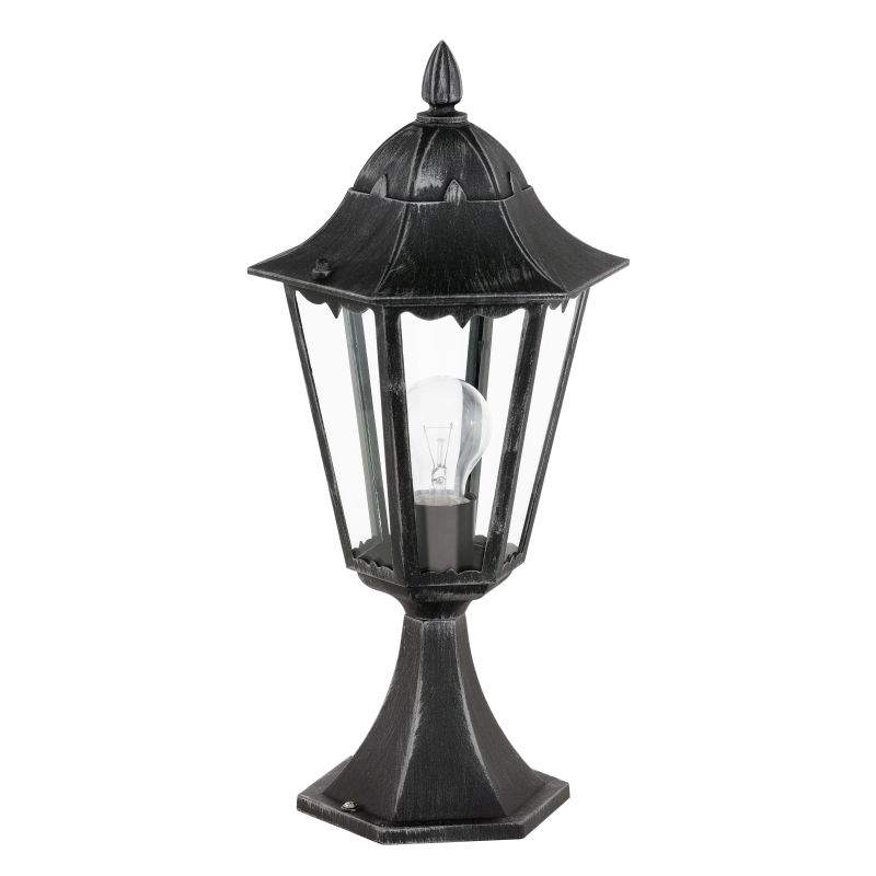 Eglo-93462 - Navedo - Outdoor Black with Clear Glass Small Post