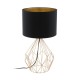 Eglo-95185 - Pedregal 1 - Black with Copper Big Cage Table Lamp