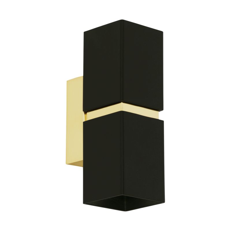 Eglo-95373 - Passa - Brown and Gold Square Up&Down Wall Lamp