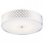 Civic - Chrome 5 Light Ceiling Lamp with Opaque Glass Civic - Chrome 5 Light Ceiling Lamp with Opaque Glass