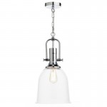 Nolan - Polished Chrome Pendant with Clear Glass Nolan - Polished Chrome Pendant with Clear Glass