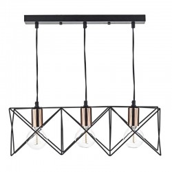 Midi - Black & Copper 3 Light over Island Fitting Midi - Black & Copper 3 Light over Island Fitting