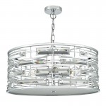 Seville - Polished Chrome 6 Light Pendant with Crystal  Seville - Polished Chrome 6 Light Pendant with Crystal