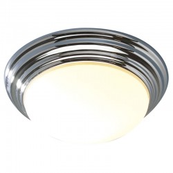 Barclay - Bathroom Polished Chrome Ceiling Lamp with Opal Glass Barclay - Bathroom Polished Chrome Ceiling Lamp with Opal Glass