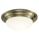 Dar-BAR5275 - Barclay - Small Bathroom Antique Brass Ceiling Lamp