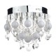 Ceiling Lights - Cloud - Crystal and White Ball 9 Light Ceiling Lamp Dar-CLO1350 - Cloud - Crystal and White Ball 9 Light Ceiling Lamp