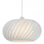 Explorer - Shade Only - Slanting White Fabric Shade for Pendant Explorer - Shade Only - Slanting White Fabric Shade for Pendant