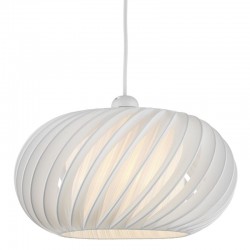 Explorer - Shade Only - Slanting White Fabric Shade for Pendant Explorer - Shade Only - Slanting White Fabric Shade for Pendant