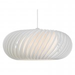 Explorer - Shade Only - Slanting White Fabric Shade for Pendant Explorer - Shade Only - Slanting White Fabric Shade for Pendant