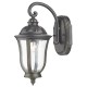 Dar-JOH1635 - Johnson - Black and Gold with Seeded Glass Lantern Wall Lamp