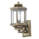 Dar-LAD1675 - Ladbroke - Outdoor Antique Brass Lantern Wall Lamp