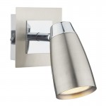 Loft - Satin & Polished Chrome Single Spotlight Loft - Satin & Polished Chrome Single Spotlight