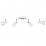 Loft - White & Polished Chrome 4 Spotlights Loft - White & Polished Chrome 4 Spotlights