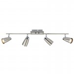Loft - Satin & Polished Chrome 4 Spotlights Loft - Satin & Polished Chrome 4 Spotlights